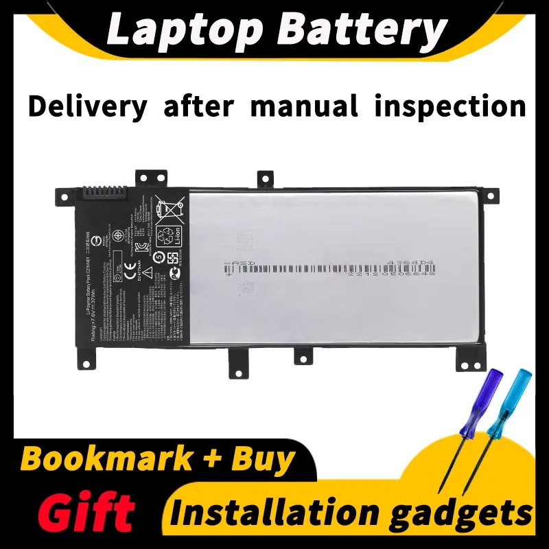 For ASUS F455L/LD Y483L R455L K455L X455L/LN/LD A455L/LN/LD F454L C21N1401 7.6V 37wh/4775mAh Laptop Battery
For ASUS F455L/LD Y483L R455L K455L X455L/LN/LD A455L/LN/LD F454L C21N1401 7.6V 37wh/4775mAh Laptop Battery