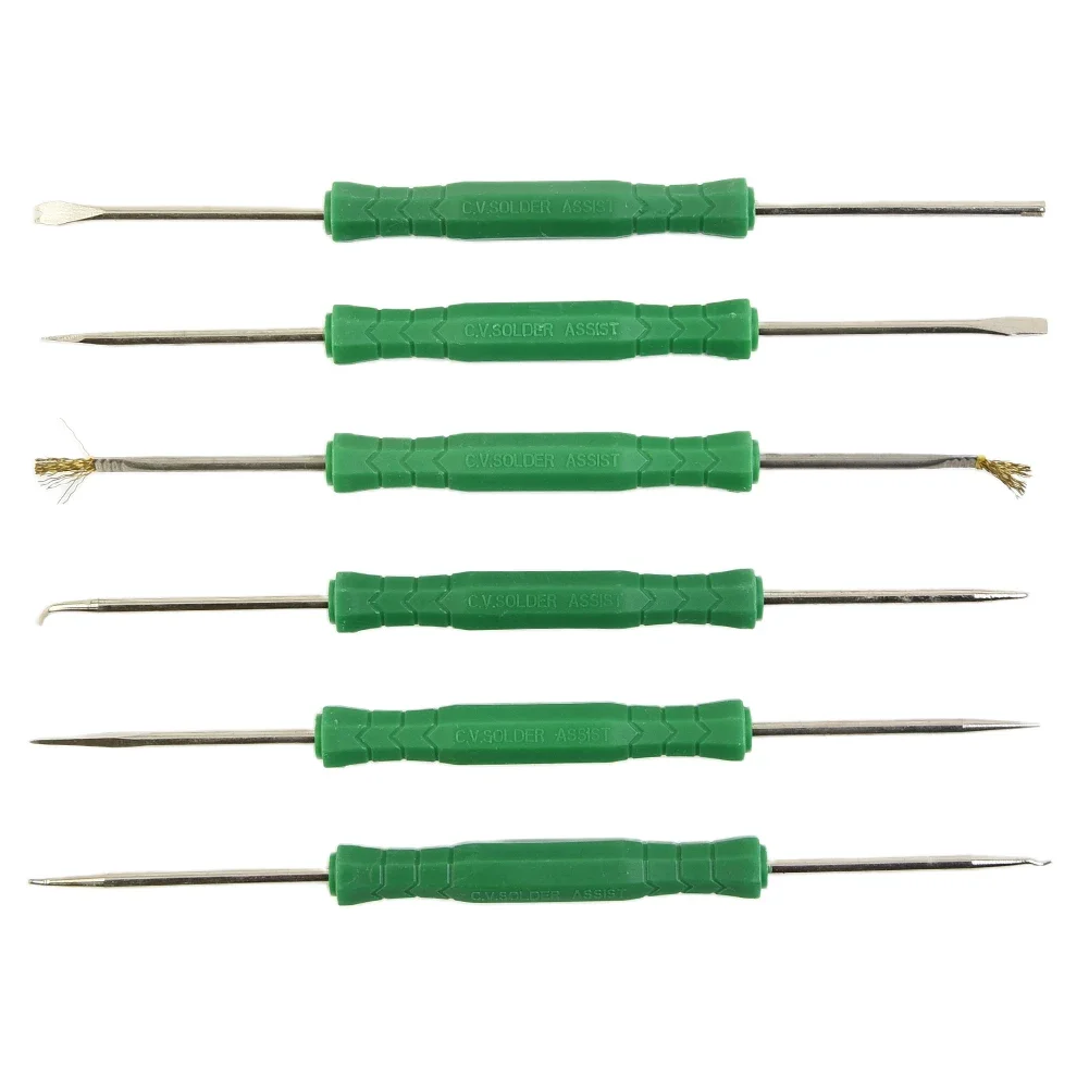 6pcs Welding Tool Repair Scraper Soldering Tools PCB Board Cleaning Power Tools Push Rod Welding Awl Carbon Steel
6pcs Welding Tool Repair Scraper Soldering Tools PCB Board Cleaning Power Tools Push Rod Welding Awl Carbon Steel