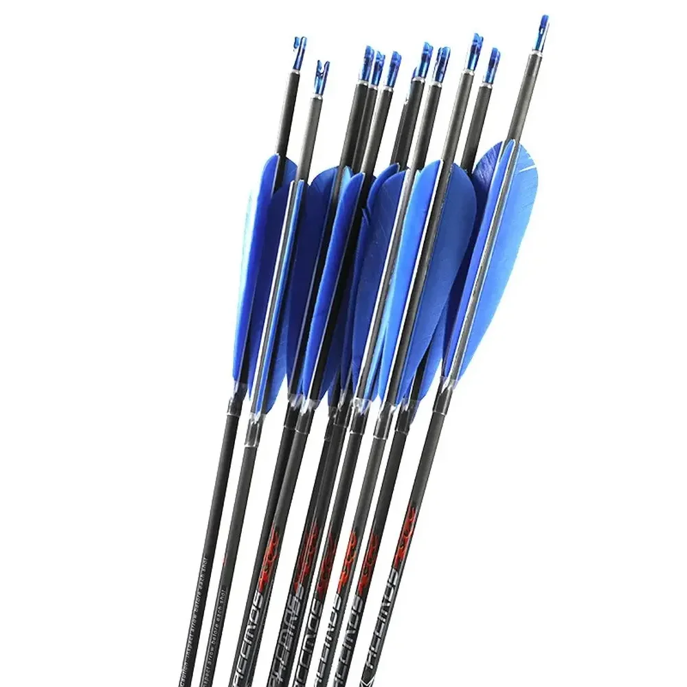6/12pcs ID4.2mm Genuine Feather Pure Carbon Shaft Spine 300 — 1800 Archery Hunting Complete Arrow
6/12pcs ID4.2mm Genuine Feather Pure Carbon Shaft Spine 300 — 1800 Archery Hunting Complete Arrow