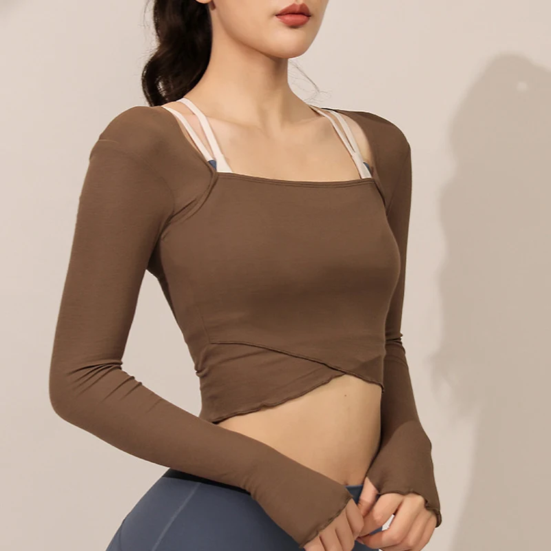 ASHEYWR Women Fitness Tops Slim Solid Casual Long Sleeve T-shirt Workout Knitted Fashion Breathable Quick Dry Female Tops
ASHEYWR Women Fitness Tops Slim Solid Casual Long Sleeve T-shirt Workout Knitted Fashion Breathable Quick Dry Female Tops