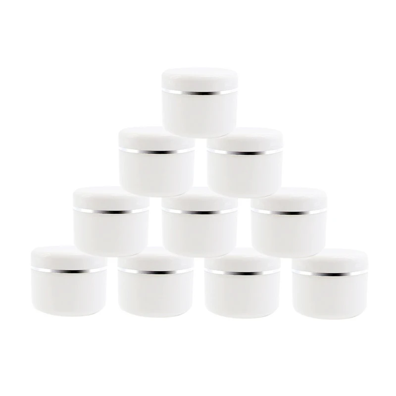 50PCS Empty Cream Boxes 10g 20g 30g 50g 100g White Plastic Cosmetic Container, Cream Jar, Travel Lotion Box
50PCS Empty Cream Boxes 10g 20g 30g 50g 100g White Plastic Cosmetic Container, Cream Jar, Travel Lotion Box