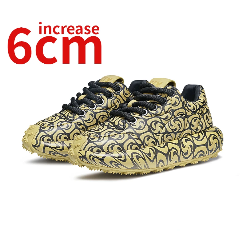 Couple's Sneakers Shoes for Men Increased 6cm Personalized Pattern Design Versatile Elevator Spaceship Sports Bread Shoes Men's
Couple's Sneakers Shoes for Men Increased 6cm Personalized Pattern Design Versatile Elevator Spaceship Sports Bread Shoes Men's