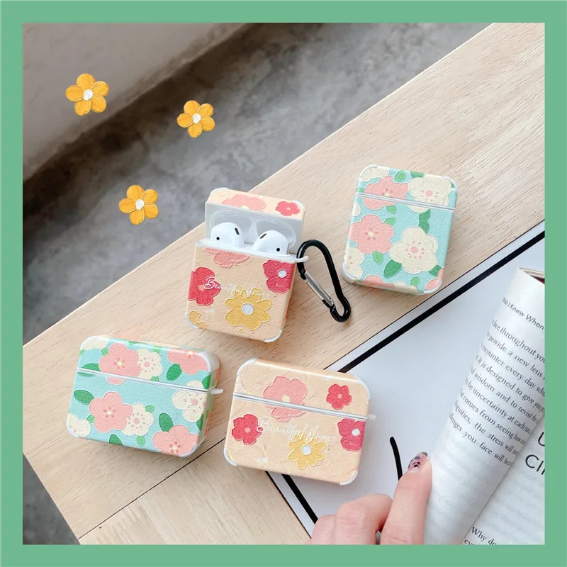 Cute Simplicity Oil Painting Flowers Bluetooth Headset Cover for Airpods 1 2 Pro Silicone Airpods Case
Cute Simplicity Oil Painting Flowers Bluetooth Headset Cover for Airpods 1 2 Pro Silicone Airpods Case