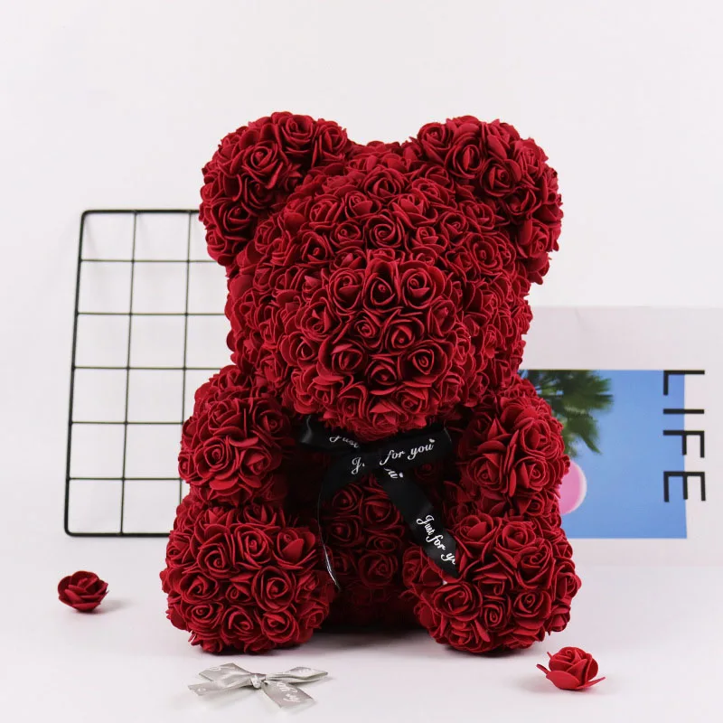 Immortal Rose Bear Valentine's Day Gift Creative Simulation Flower PE Foam Rose Bear Happy Valentine's Day Party Decor Wedding
Immortal Rose Bear Valentine's Day Gift Creative Simulation Flower PE Foam Rose Bear Happy Valentine's Day Party Decor Wedding