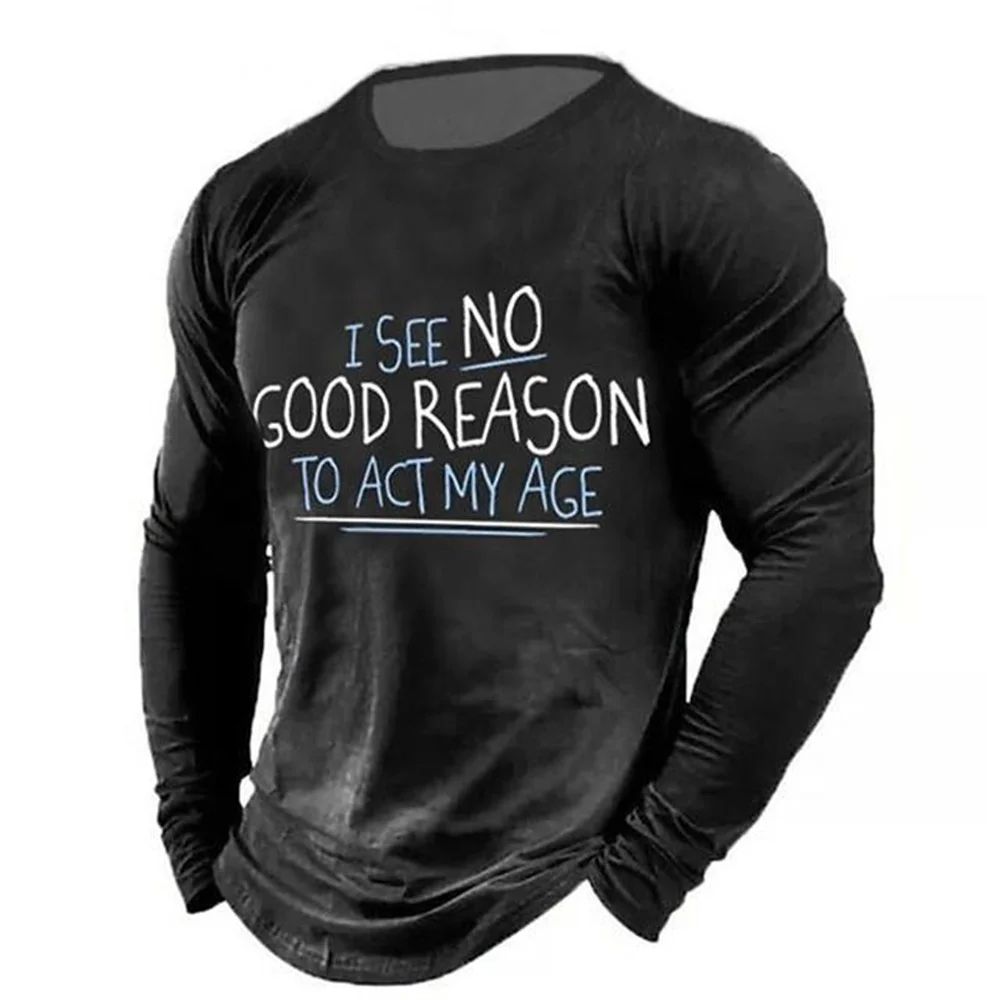 Men's Clothing Elderly T-shirt Top Plus Size Camiseta Vintage Men's T-shirt 2022 3D Letter Printed Long Sleeve T-shirt
Men's Clothing Elderly T-shirt Top Plus Size Camiseta Vintage Men's T-shirt 2022 3D Letter Printed Long Sleeve T-shirt