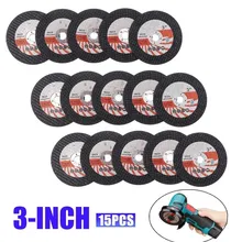 15Pcs 3'' Cutting Disc Saw Blade 75x10mm Circular Resin Grinding Wheel For Angle Grinder Cutting Machine Tile Metal Stone Tool
15Pcs 3'' Cutting Disc Saw Blade 75x10mm Circular Resin Grinding Wheel For Angle Grinder Cutting Machine Tile Metal Stone Tool