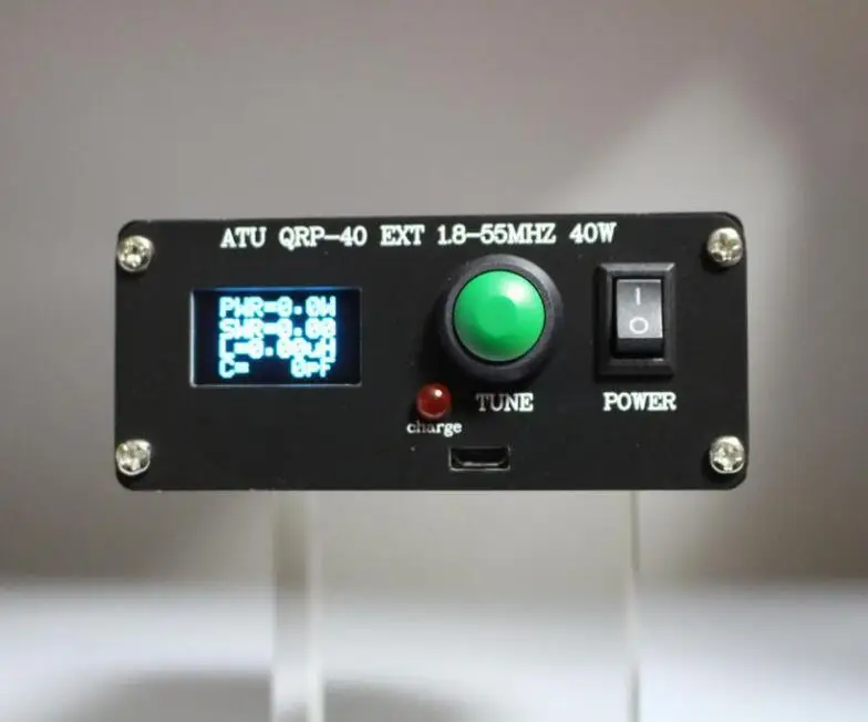 Assembed ATU QRP-40 Antenna Automatic 2.5W Minimum tuning power + 0.96 Inch OLED Display Screen 1.8-55MHz+ Cover
Assembed ATU QRP-40 Antenna Automatic 2.5W Minimum tuning power + 0.96 Inch OLED Display Screen 1.8-55MHz+ Cover