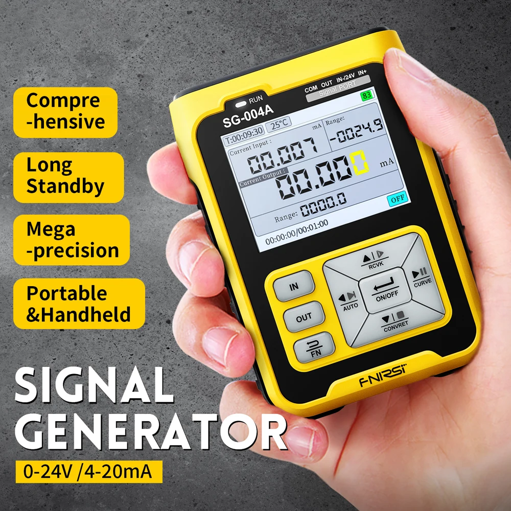 FNIRSI SG-004A/SG-003A 4-20mA Multifunctional Signal Generator Thermocouple Resistance Pressure Transmitter Process Calibrator
FNIRSI SG-004A/SG-003A 4-20mA Multifunctional Signal Generator Thermocouple Resistance Pressure Transmitter Process Calibrator