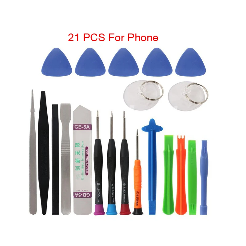 

21 In 1 Mobile Phone Repair Tools Kit Spudger Pry Opening Tool Screwdriver Set for Iphone X 8 7 6S 6 Plus Hand Tools Set