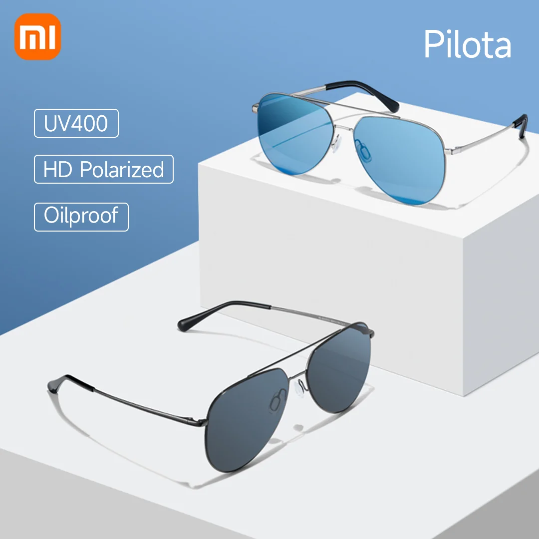 

Xiaomi Mijia Sunglasses Pilota Polarized Sun Lenses prevent Anti-UV Sun Glasses UV400 for Smart Drive Outdoor Travel Sports