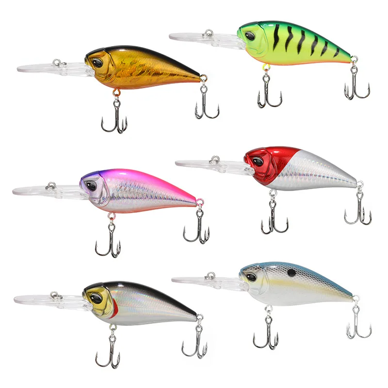 

Crank Fishing Lures Baits Wobblers 8cm and 7cm Pike Isca Artificial Crankbaits Depth 3-6m Jerkbait Fishing Tackle Trolling Pesca