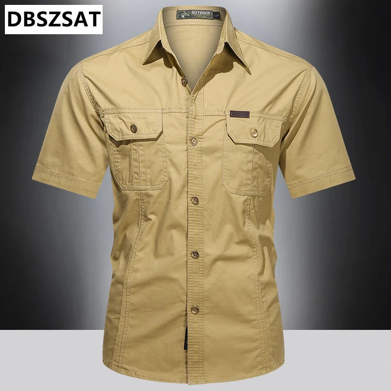Men Solid Cargo Shirts High Quality Outdoor Hiking Sport Loose Tops Daily Military Style Casual Youth Pocket Camicia Large Size
Men Solid Cargo Shirts High Quality Outdoor Hiking Sport Loose Tops Daily Military Style Casual Youth Pocket Camicia Large Size
