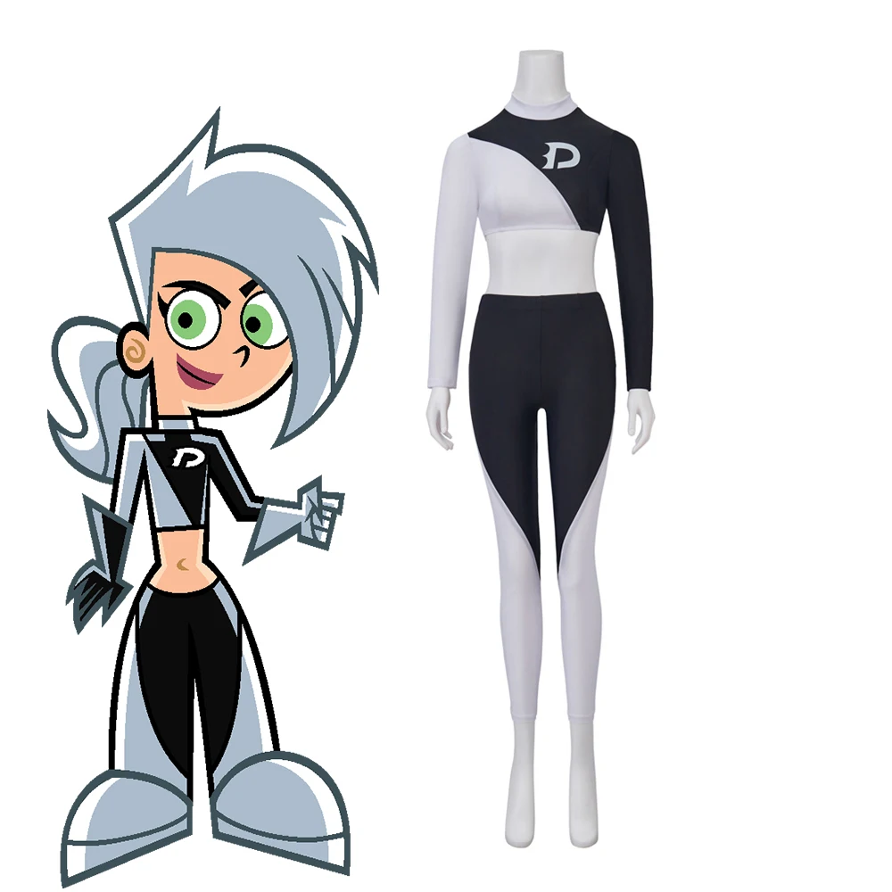 Danny Phantom Cosplay Dani Fenton Costume Women Girls Sexy Crop Top Slim Pants Halloween Carnival Sports Suits Fitness Outfits
Danny Phantom Cosplay Dani Fenton Costume Women Girls Sexy Crop Top Slim Pants Halloween Carnival Sports Suits Fitness Outfits
