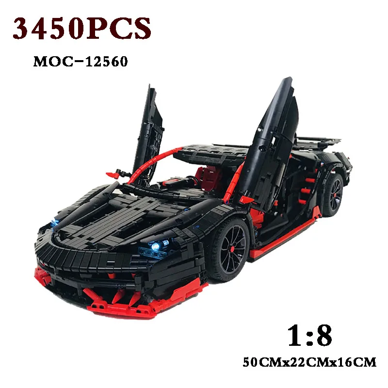 MOC-12560 Electric RC Supercar DIY Racing Building Blocks Anniversary Sports Car Adult MOC Building Blocks Christmas Present
MOC-12560 Electric RC Supercar DIY Racing Building Blocks Anniversary Sports Car Adult MOC Building Blocks Christmas Present
