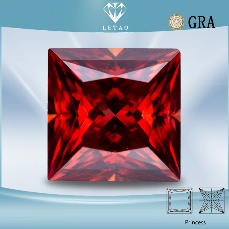 Moissanite Stone Garnet Color Princess Cut Gemstone Lab Grown Diamond for Advanced Jewel Making with GRA Certificate
Moissanite Stone Garnet Color Princess Cut Gemstone Lab Grown Diamond for Advanced Jewel Making with GRA Certificate