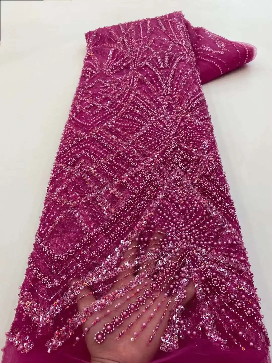Luxury Evening Dresses 2023 High Quality Embroidery French Lace Fabric African Sequins Beaded Tulle Lace Fabric For Sewing XZ60A
Luxury Evening Dresses 2023 High Quality Embroidery French Lace Fabric African Sequins Beaded Tulle Lace Fabric For Sewing XZ60A
