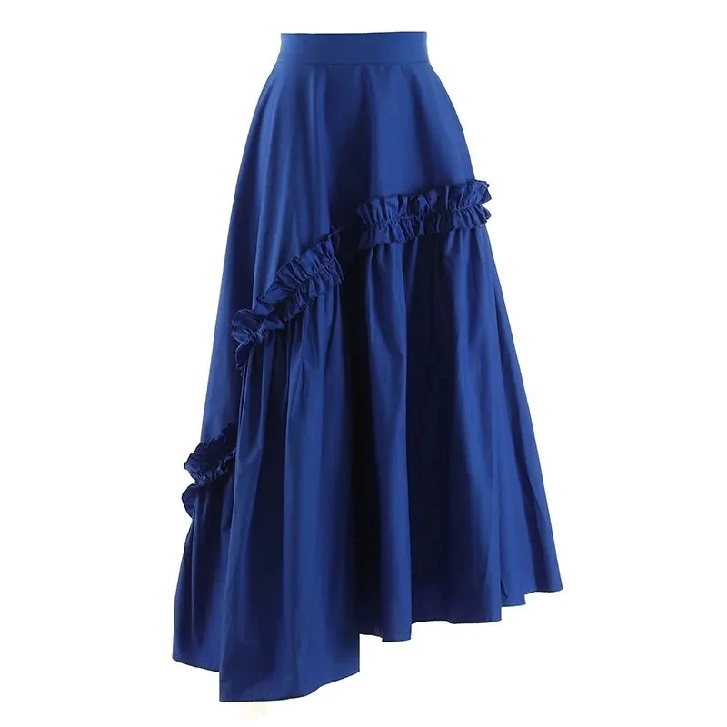 Rimocy Ruffles Irregular Hem Midi Skirt Women Summer Patchwork High Waist Skirts Woman Elegant Ladies A-Line Long Skirt Female
Rimocy Ruffles Irregular Hem Midi Skirt Women Summer Patchwork High Waist Skirts Woman Elegant Ladies A-Line Long Skirt Female