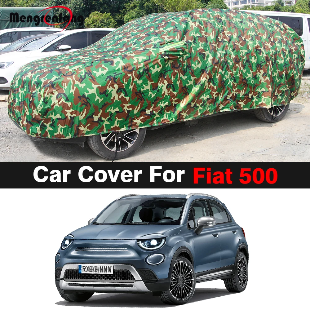 Waterproof Camouflage Car Cover Outdoor Anti-UV Sun Rain Snow Wind Dust Protection Cover For Fiat 500 500C 500E 500X 500L Living
Waterproof Camouflage Car Cover Outdoor Anti-UV Sun Rain Snow Wind Dust Protection Cover For Fiat 500 500C 500E 500X 500L Living