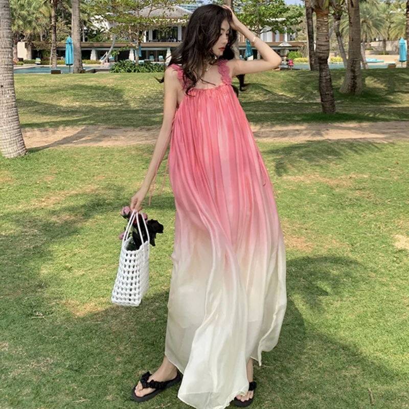 2023 Spring Summer New Women's Strap Dress Sweet and Fashionable Temperament Premium Ruffle Color Gradient Loose Free Shipping
2023 Spring Summer New Women's Strap Dress Sweet and Fashionable Temperament Premium Ruffle Color Gradient Loose Free Shipping
