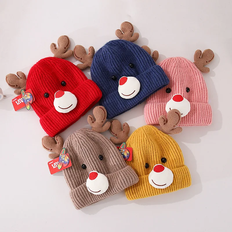 Baby Hat Autumn Winter Warm Soft Christmas Elk Knitted Caps Lovely Newborn Infant Bonnet Caps Baby Girl Boy Skullies Beanie Hat
Baby Hat Autumn Winter Warm Soft Christmas Elk Knitted Caps Lovely Newborn Infant Bonnet Caps Baby Girl Boy Skullies Beanie Hat