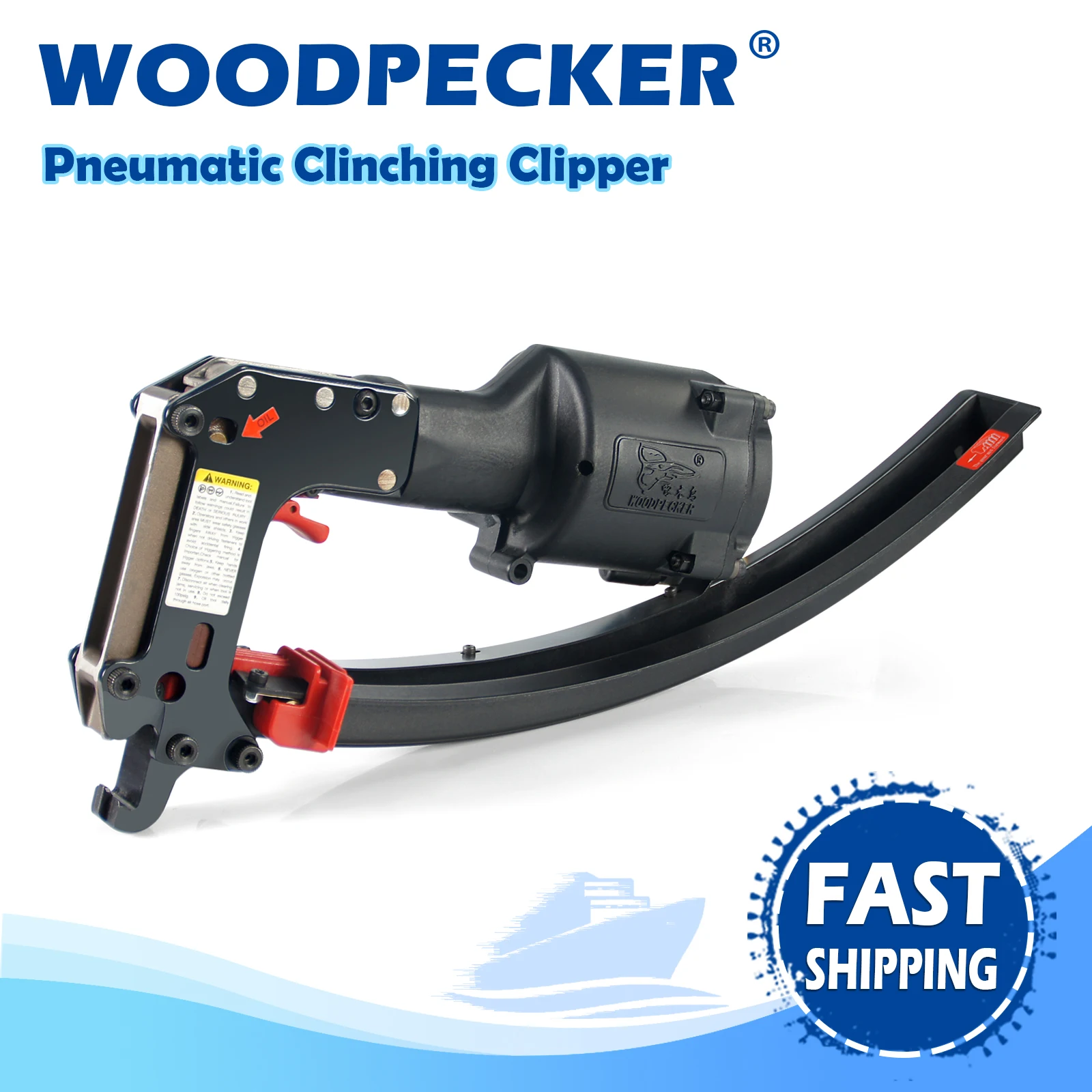 WOODPECKER SM66T Pneumatic Clinching Clipper Air Clip Tool Fits 6.2mm Crown Clips, for Fixing Spring Mattress, Car Seats, Cages
WOODPECKER SM66T Pneumatic Clinching Clipper Air Clip Tool Fits 6.2mm Crown Clips, for Fixing Spring Mattress, Car Seats, Cages