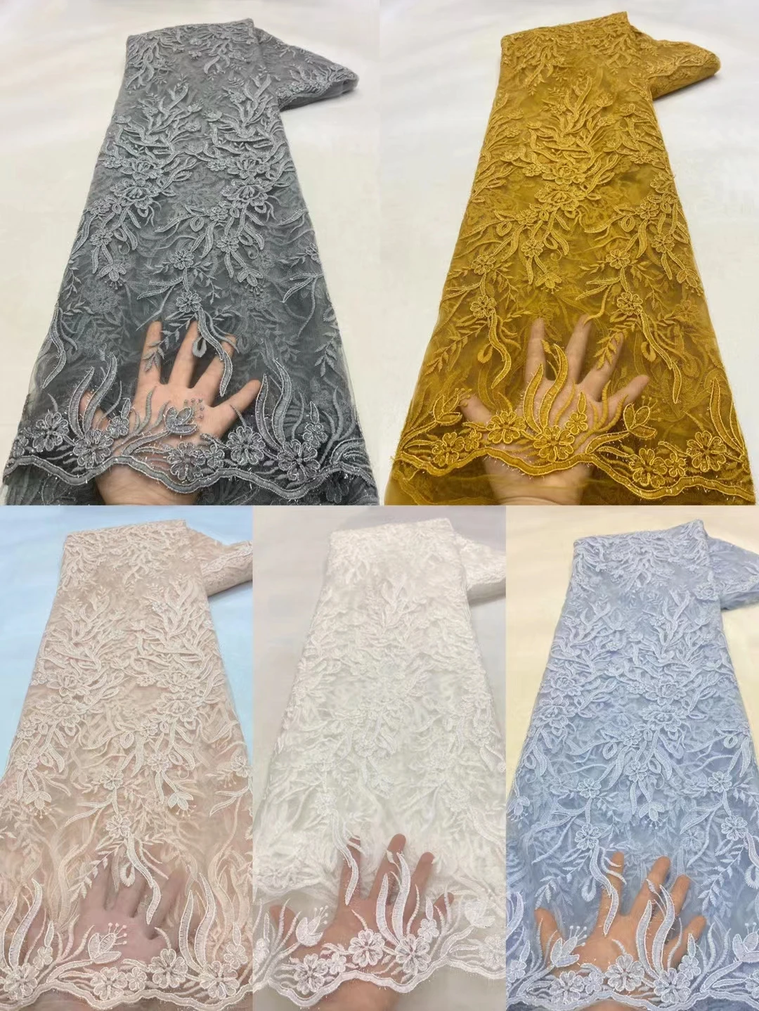 French Lace Fabric 2022 High Quality Lace With Sequins African Embroidery Tulle Lace Fabric Nigerian Lace For Wedding 5yards
French Lace Fabric 2022 High Quality Lace With Sequins African Embroidery Tulle Lace Fabric Nigerian Lace For Wedding 5yards