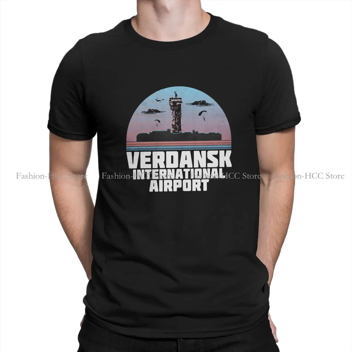 Verdansk International Airport Casual Polyester TShirt COD Black Ops Cold War Style Streetwear Casual T Shirt Men Tee
Verdansk International Airport Casual Polyester TShirt COD Black Ops Cold War Style Streetwear Casual T Shirt Men Tee