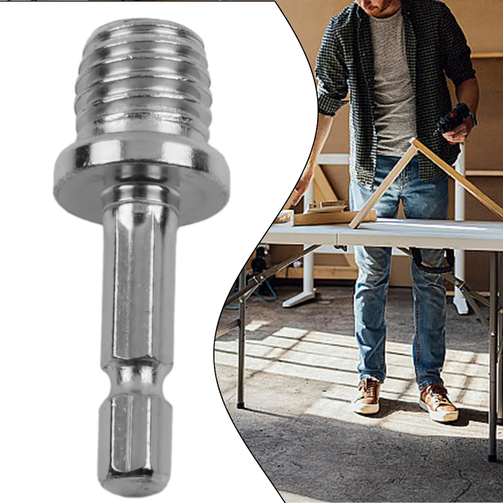 Durable Drill Adapter Power Tools Drill Adapter Electric Tools For Electric Drill Hand Drill Hex Shank M14 Screw Thread
Durable Drill Adapter Power Tools Drill Adapter Electric Tools For Electric Drill Hand Drill Hex Shank M14 Screw Thread