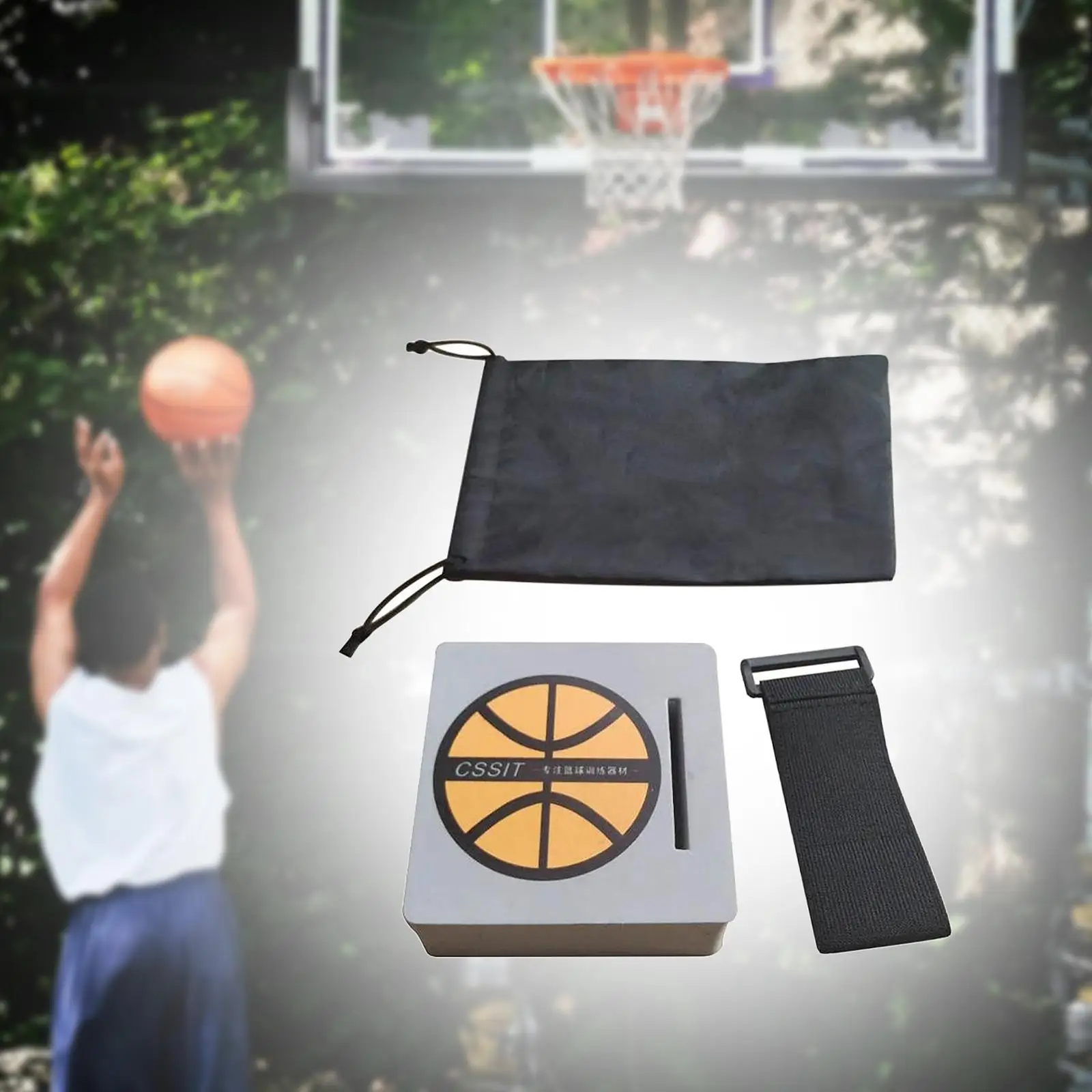 

Basketball Dribble Trainer, Hand Posture, Correction Belt, Durable Drawstring Storage Bag Correct Hand Posture