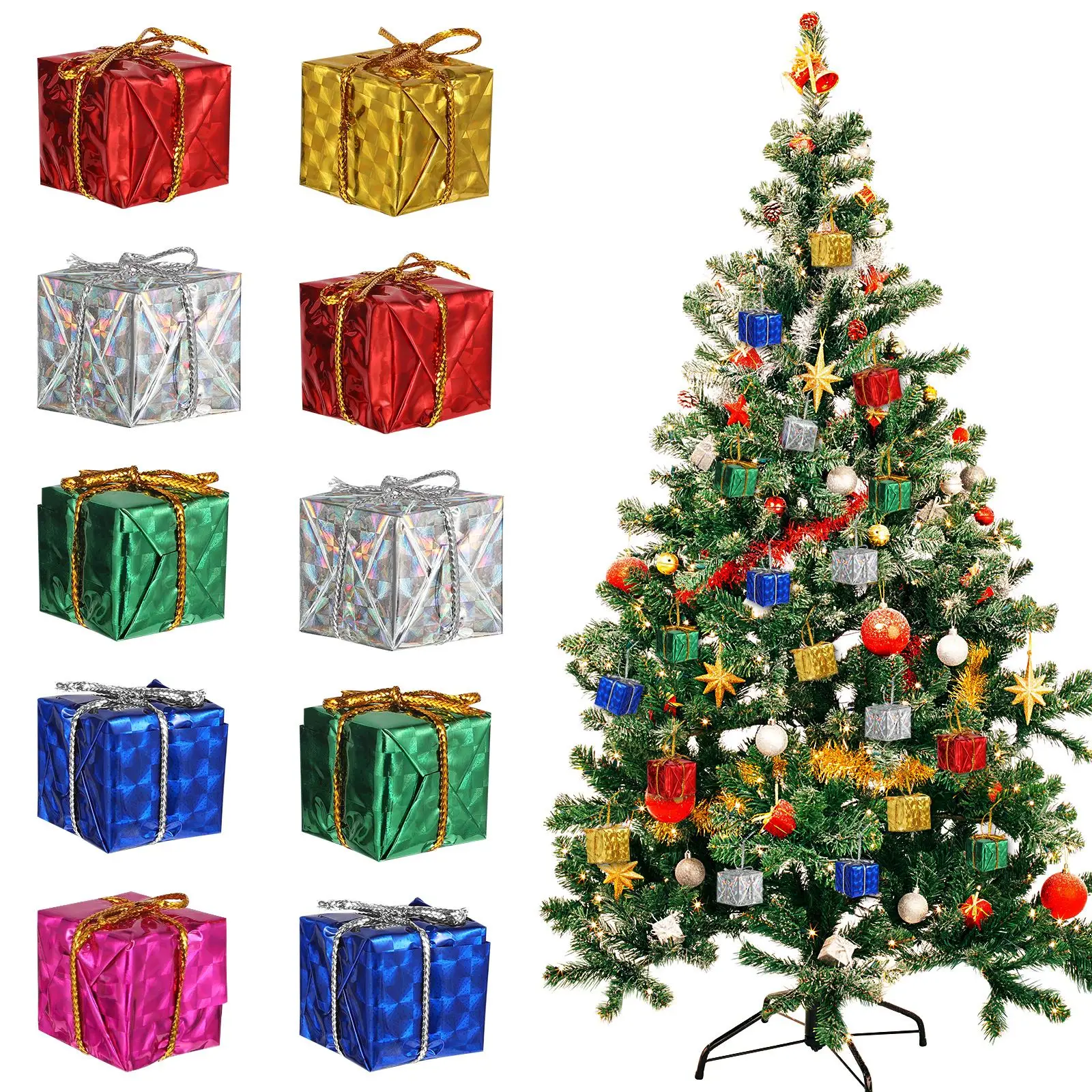 24pcs Small Christmas Gift Box Delicate Christmas Tree Ornaments Christmas Tree Decorations For Party Festival (Random Color)
24pcs Small Christmas Gift Box Delicate Christmas Tree Ornaments Christmas Tree Decorations For Party Festival (Random Color)