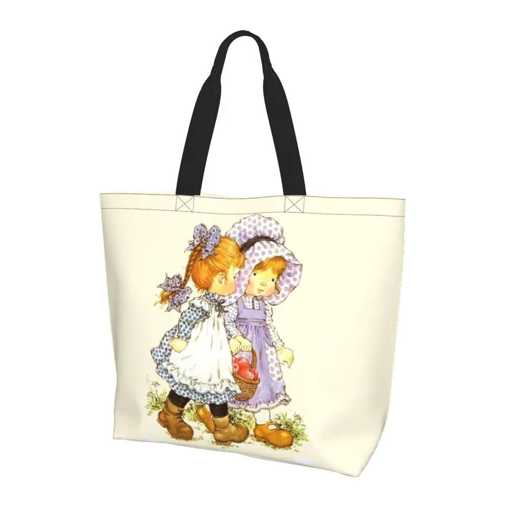 Custom Kawaii Sarah Kay Shopping Canvas Bags Women Portable Large Capacity Groceries Girl Roses And Watering Tote Shopper Bags 64 Sddbf1d4ef1f64bcb90d45328b676aa0f8