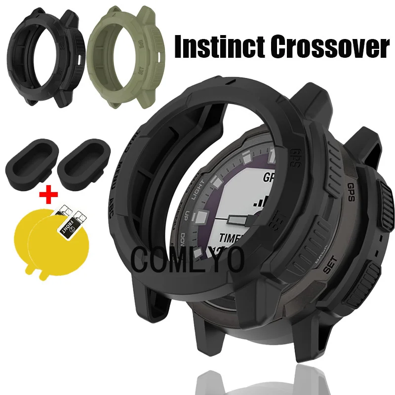 Fit for Garmin Instinct Crossover Solar Tactical Case smartwatch Sports TPU protective Bumper Cover Screen Protector Dust Plug
Fit for Garmin Instinct Crossover Solar Tactical Case smartwatch Sports TPU protective Bumper Cover Screen Protector Dust Plug