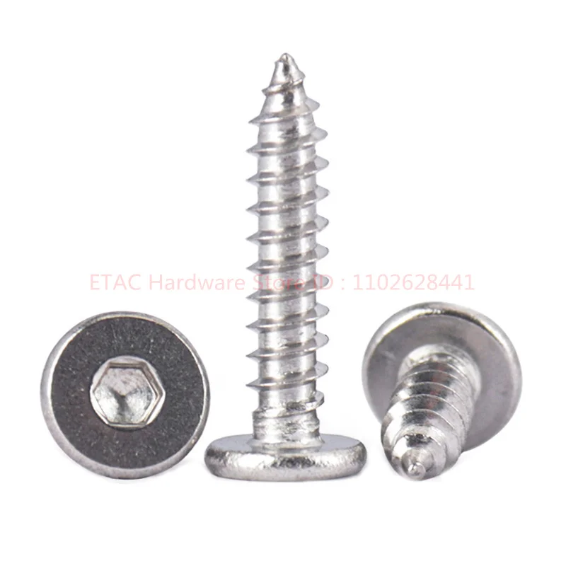

M2 M2.3 M2.6 M3 M3.5 M4 M5 M6 304 Stainless Steel Ultrathin Hex Ultra Thin Low Flat Wafer Head Self Tapping Wood Screw