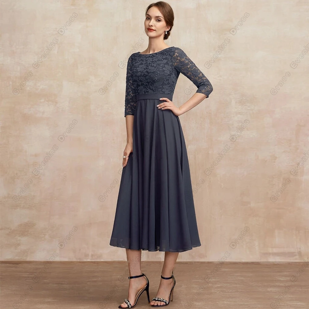Elegant Scoop Mother of Bride Dresses for Women A Line Sheath Wedding Party Gown with Lace Chiffon Vestido De Noche 2023 Summer
Elegant Scoop Mother of Bride Dresses for Women A Line Sheath Wedding Party Gown with Lace Chiffon Vestido De Noche 2023 Summer