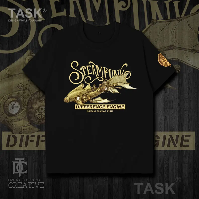 Steampunk Differential Engine Flying Fish T-Shirt Cotton O-Neck Short Sleeve Steampunk Enthusiasts T-Shirt Size S-3XL
Steampunk Differential Engine Flying Fish T-Shirt Cotton O-Neck Short Sleeve Steampunk Enthusiasts T-Shirt Size S-3XL