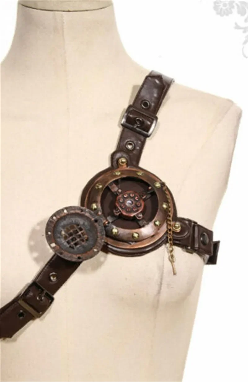 Halloween Steampunk Performance Cosplay Accessories Chest Unisex Steampunk Belt Harness with Led Blue Light Cosplay Accessories
Halloween Steampunk Performance Cosplay Accessories Chest Unisex Steampunk Belt Harness with Led Blue Light Cosplay Accessories