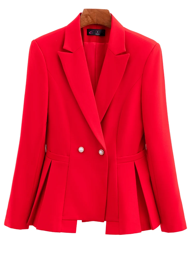 Elegant Women Formal Blazer Red Pink Black Office Ladies Business Work Wear Jacket Female Long Sleeve Slim Autumn Winter Coat
Elegant Women Formal Blazer Red Pink Black Office Ladies Business Work Wear Jacket Female Long Sleeve Slim Autumn Winter Coat