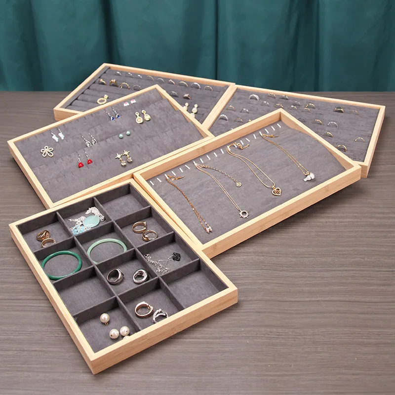 New Bamboo Wood Jewelry Display Organizer Tray Ring Holder Necklaces Organizer Bracelets Showcase Pendants Box Wholesale
New Bamboo Wood Jewelry Display Organizer Tray Ring Holder Necklaces Organizer Bracelets Showcase Pendants Box Wholesale
