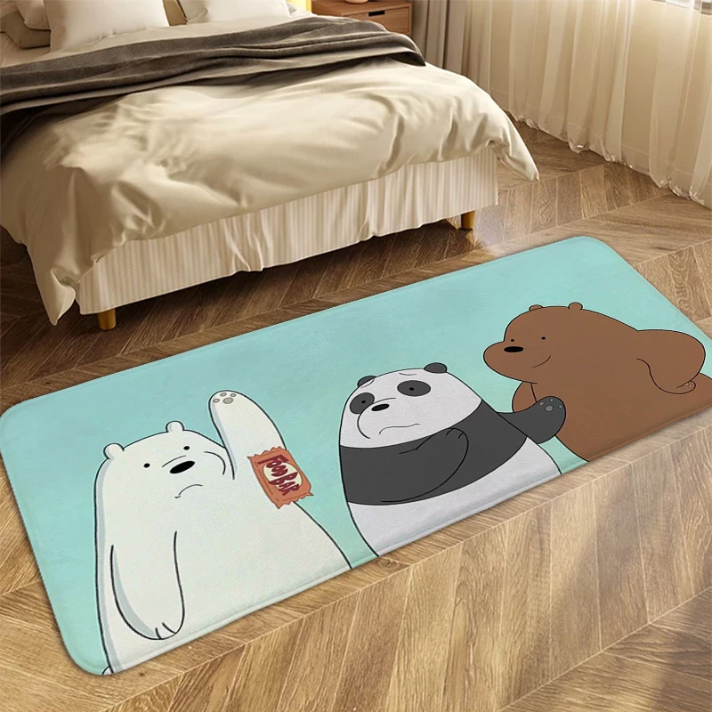 

Bear Cute Carpet for Bedroom Living Room Bathroom Rug Funny Doormat Entrance Door Hallway Entryway Foot Mat Kitchen Accessories