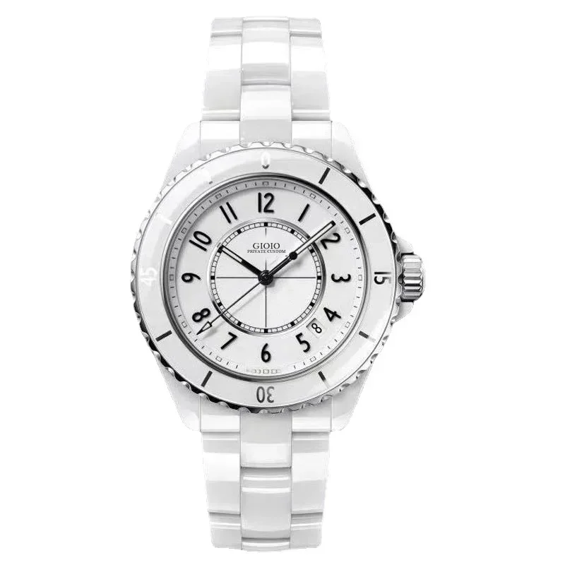 Luxury New Quartz Watch for Mens Women Ceramic Black White Sport Dress Wristwatch
Luxury New Quartz Watch for Mens Women Ceramic Black White Sport Dress Wristwatch