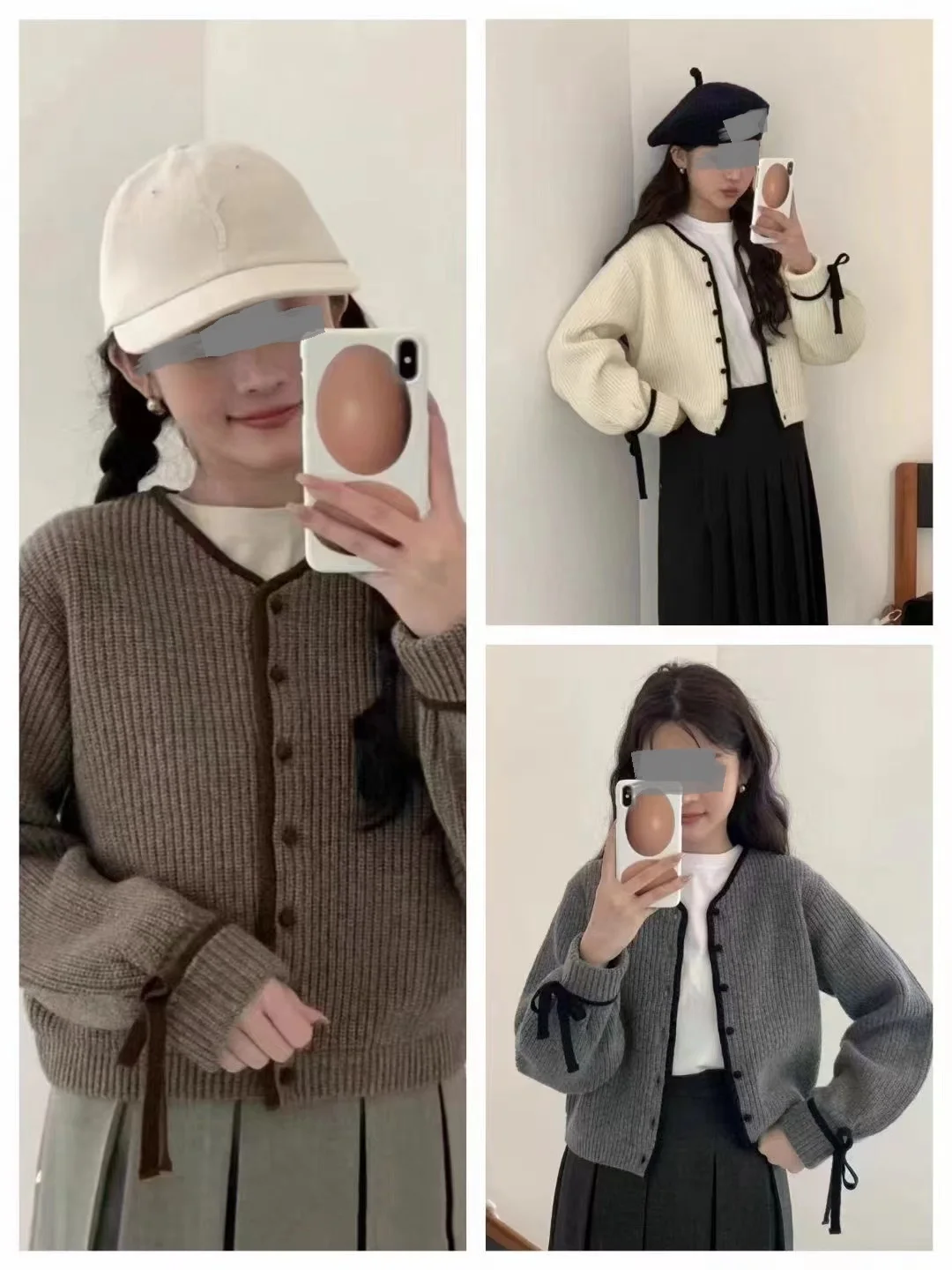 Knitted cardigan for women in early autumn and autumn, with a small fragrant style sweater for women's coat and short top
Knitted cardigan for women in early autumn and autumn, with a small fragrant style sweater for women's coat and short top
