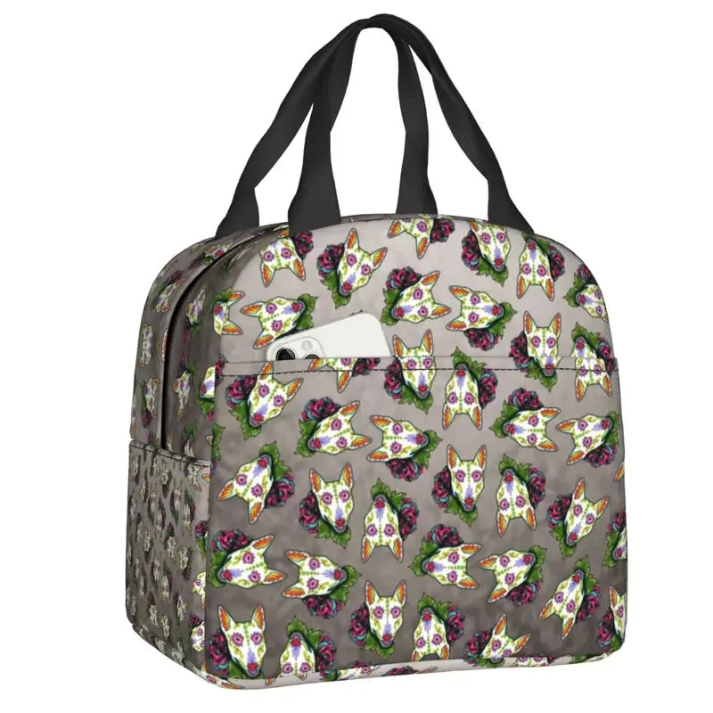 Bull Terrier Portable Boxes Day of the Dead Sugar Skull Dog Flowers Thermal Cooler Food Insulated Lunch Bag Kids School
Bull Terrier Portable Boxes Day of the Dead Sugar Skull Dog Flowers Thermal Cooler Food Insulated Lunch Bag Kids School