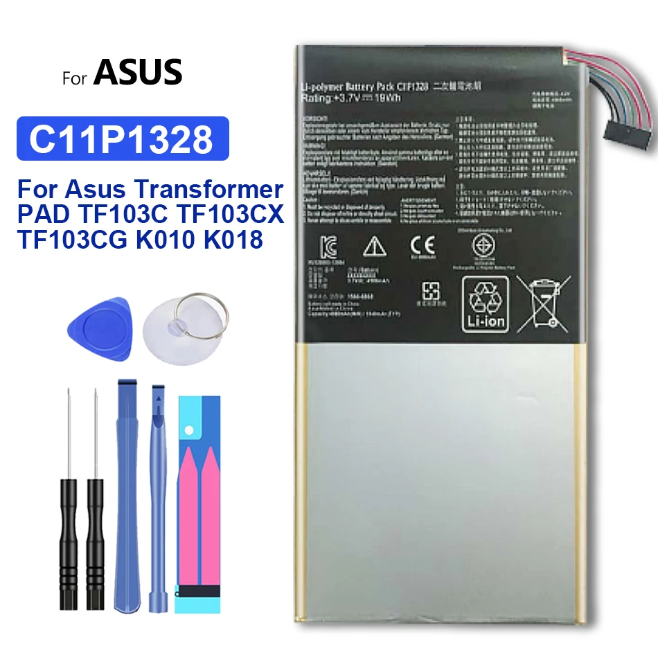 Аккумулятор для планшета Asus Transformer PAD TF103C TF103CX TF103CG K010 K018, 4980 мАч
Аккумулятор для планшета Asus Transformer PAD TF103C TF103CX TF103CG K010 K018, 4980 мАч