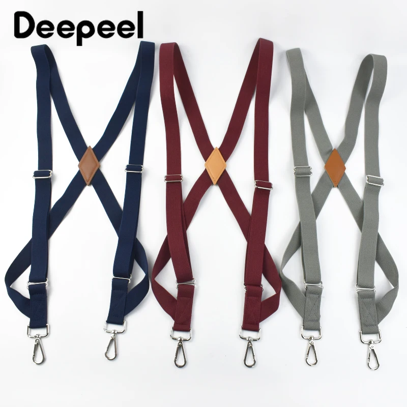 1Pc Deepeel 2.5*125cm Men's Polyester Elastic Wide Suspenders Adjustable 2 Clip Belt Unisex X Type Suit Decorative Straps
1Pc Deepeel 2.5*125cm Men's Polyester Elastic Wide Suspenders Adjustable 2 Clip Belt Unisex X Type Suit Decorative Straps