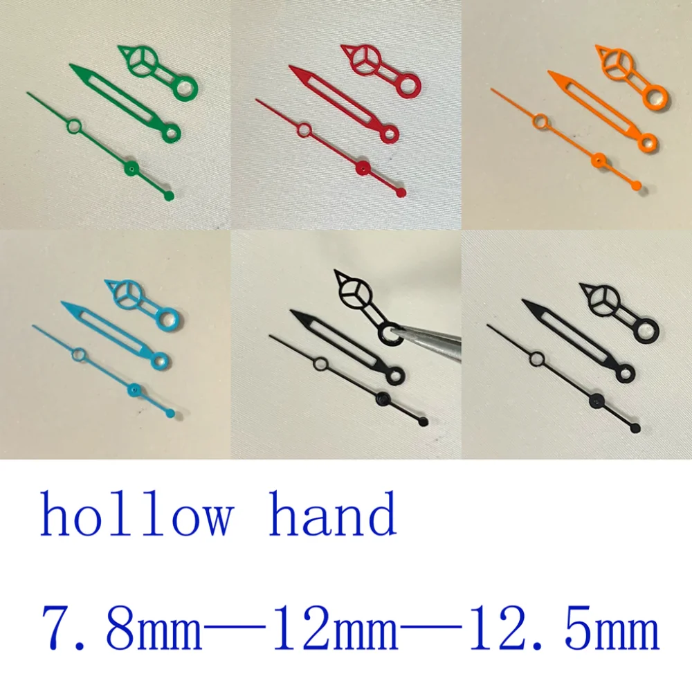 New Watch Hands Color Hollow Needle No Luminous Watch Accessories Watches Modification Parts for NH35/ NH36/ 4R/ 7S Movement
New Watch Hands Color Hollow Needle No Luminous Watch Accessories Watches Modification Parts for NH35/ NH36/ 4R/ 7S Movement