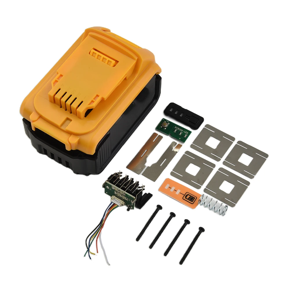 DIY Battery Pack Repair Plastic Shell With PCB Protection Circuit Board DCB200 Battery Box Assembly Power Tool Accessory
DIY Battery Pack Repair Plastic Shell With PCB Protection Circuit Board DCB200 Battery Box Assembly Power Tool Accessory