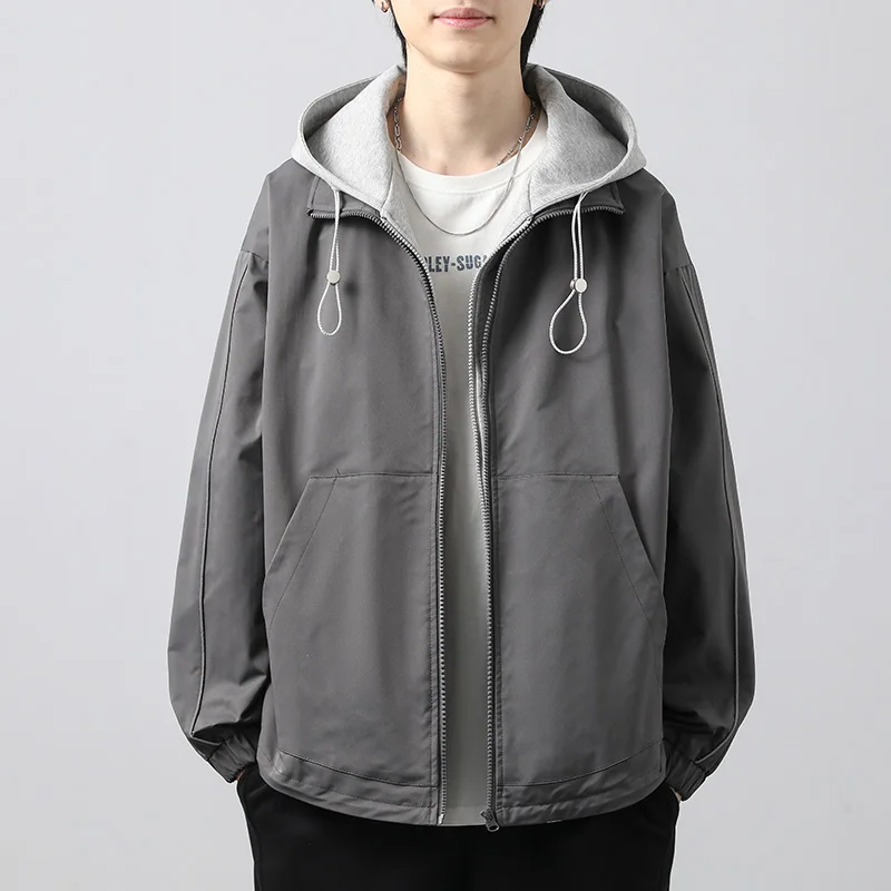 Men Fake Two-piece Hooded Techwear Jacket Spring Autumn Outdoor Tooling Harajuku Vintage Zipper Streetwear Jacket Fashion Coat
Men Fake Two-piece Hooded Techwear Jacket Spring Autumn Outdoor Tooling Harajuku Vintage Zipper Streetwear Jacket Fashion Coat