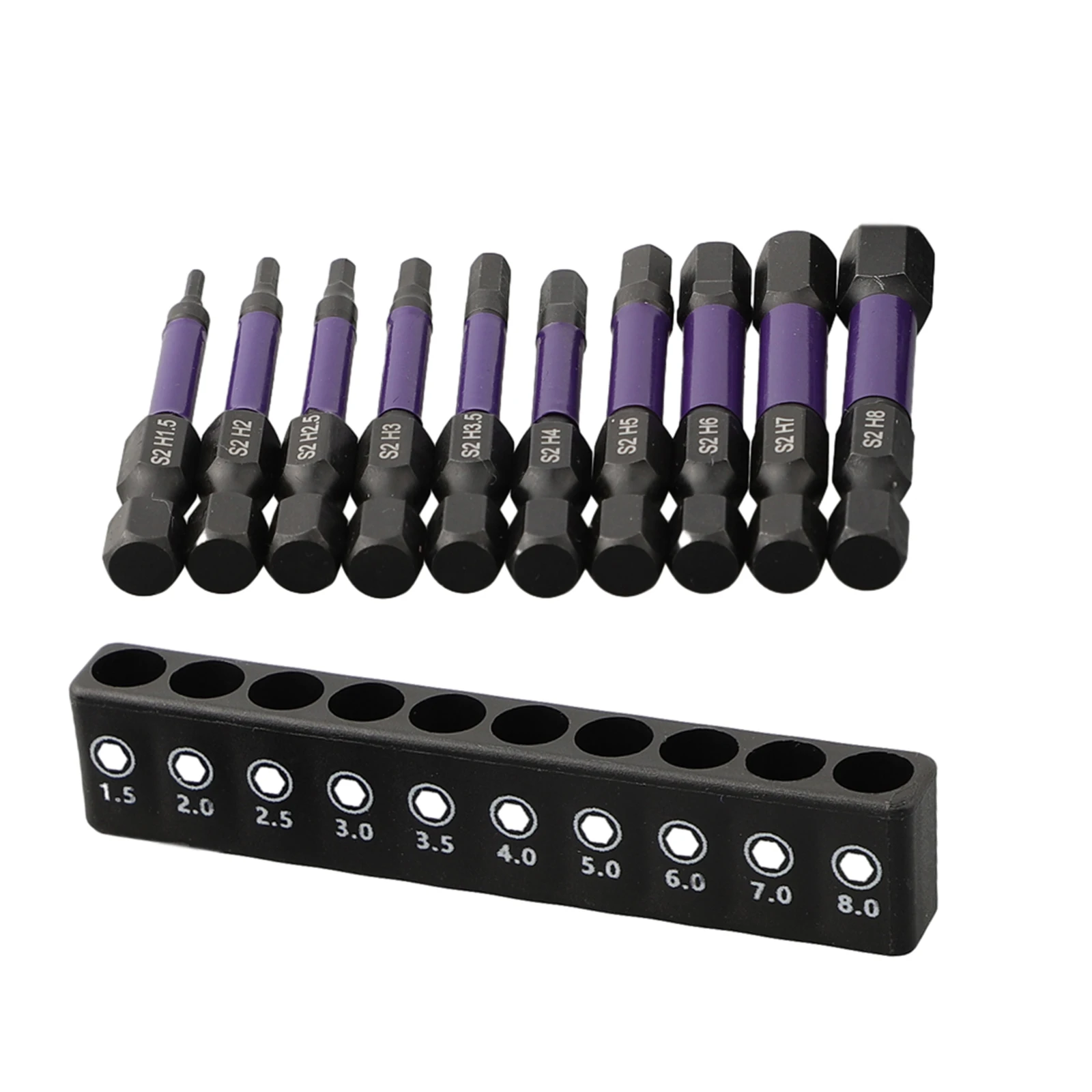 10pcs 50mm Magnetic Hex Head Screwdriver Bits H1.5 H2.5 H3 H3.5 H4 H5 H6 H7 H8 1/4inch Shank Screwdriver Bit Head
10pcs 50mm Magnetic Hex Head Screwdriver Bits H1.5 H2.5 H3 H3.5 H4 H5 H6 H7 H8 1/4inch Shank Screwdriver Bit Head
