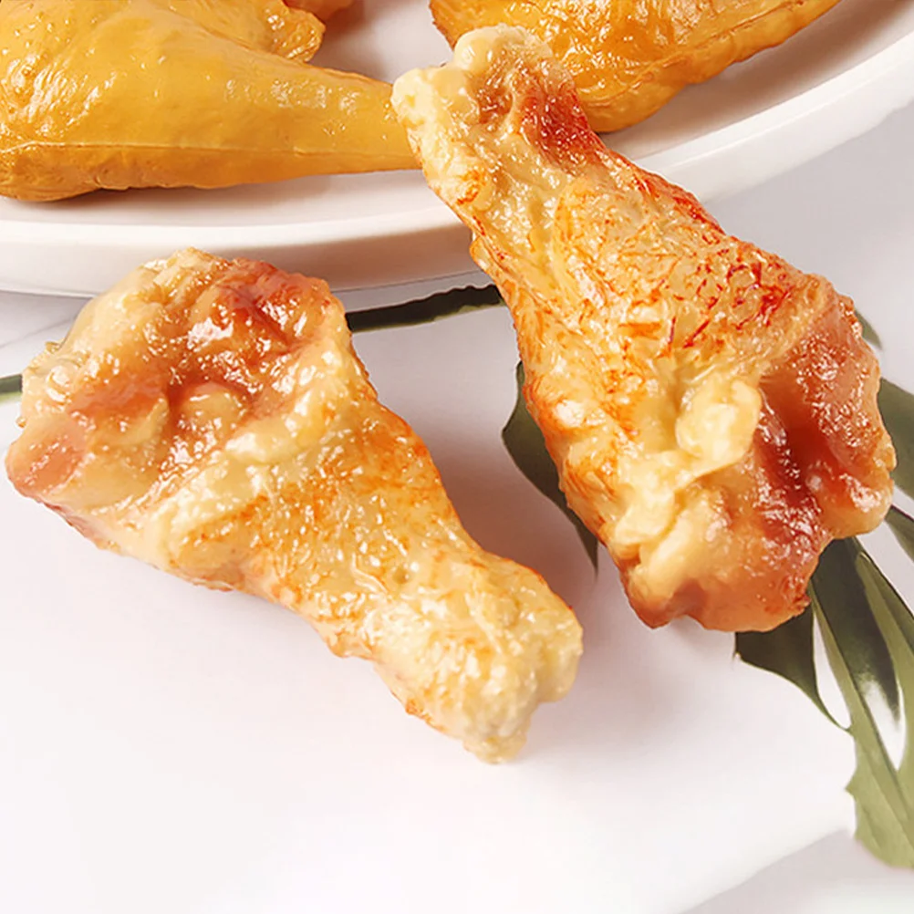 

Simulated Food Model Decor Fake Chicken Wing Fried Drumstick Imitated Drumsticks