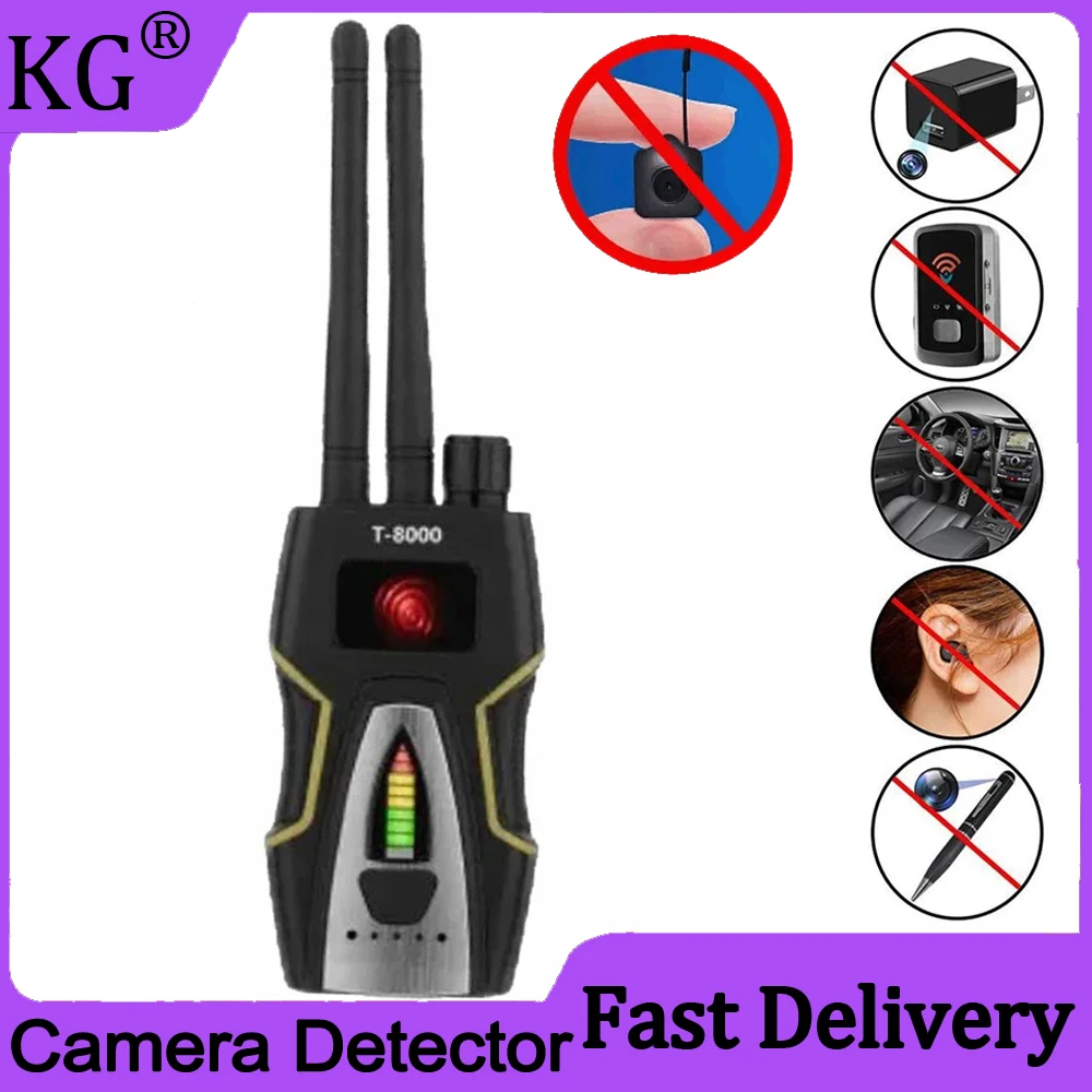 

RF Signal Detector Mini Wifi Hidden Camera Tapping Anti Spy Detect Eavesdropping Pinhole Audio Bug GSM Device Finder Spy Gadgets